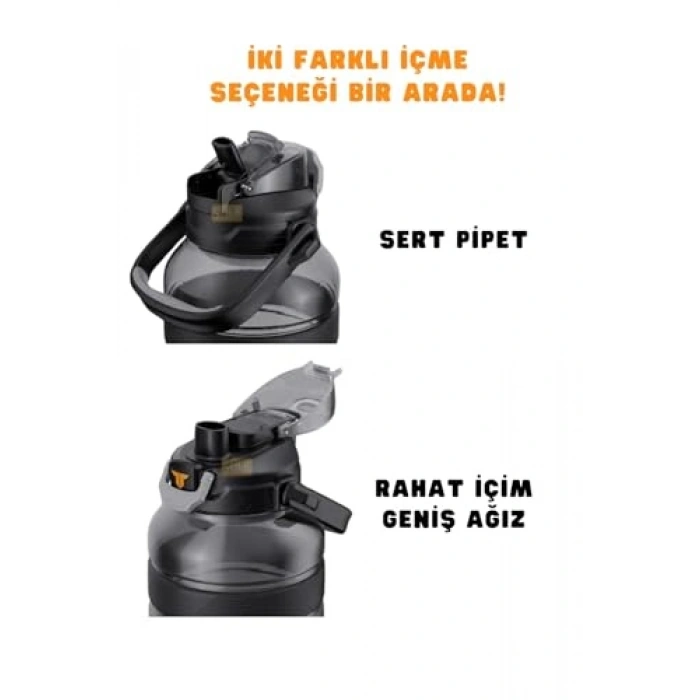 Boy Pipetli Su Matara - 1200 ml Kapasite ve Askılı Tasarım