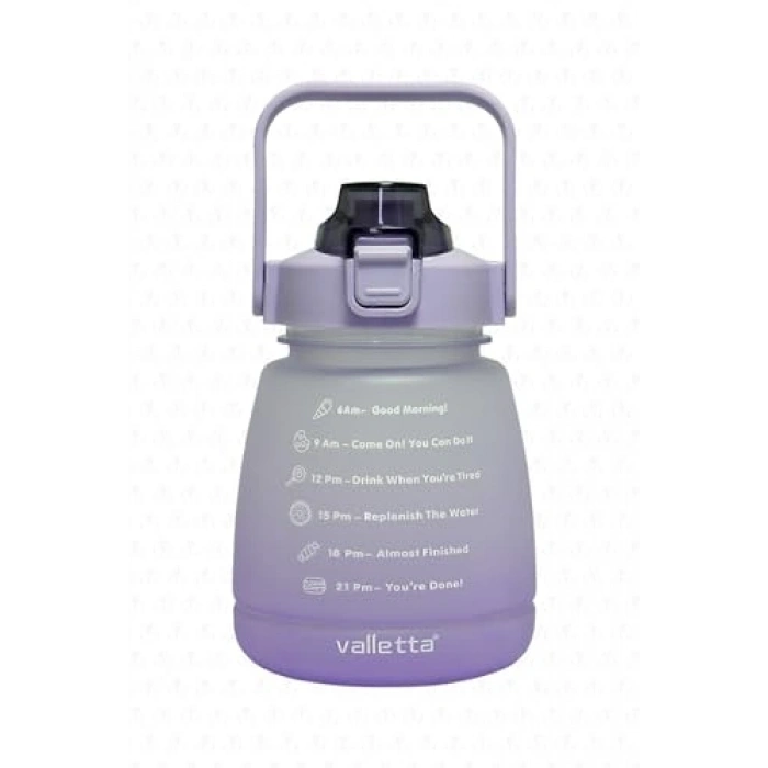 BPA İçermeyen 1,3 LT Mor Motivasyonel Su Matarası