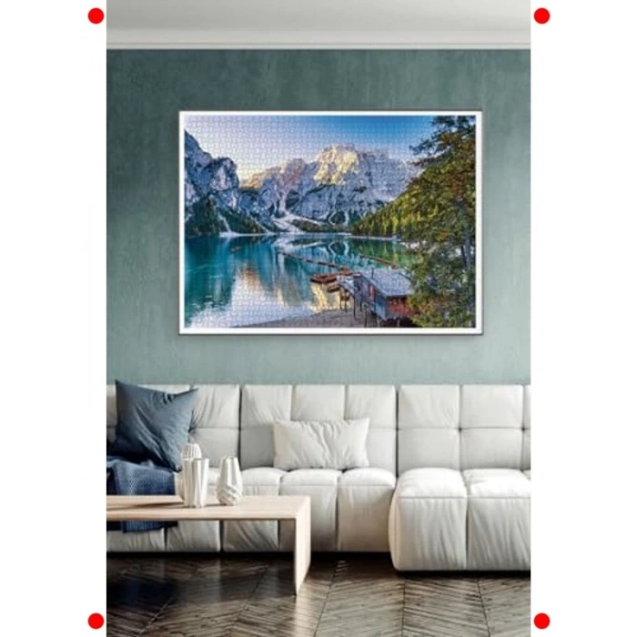 Braies Gölü Manzaralı 4000 Parça Yetişkin Yapbozu