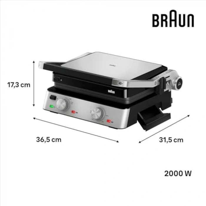 BRAUN MULTIGRILL 7 CG7020 IZRA TOST MAKİNASI