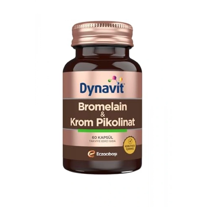 Bromelain ve Krom Pikolinat Desteği 60 Kapsül