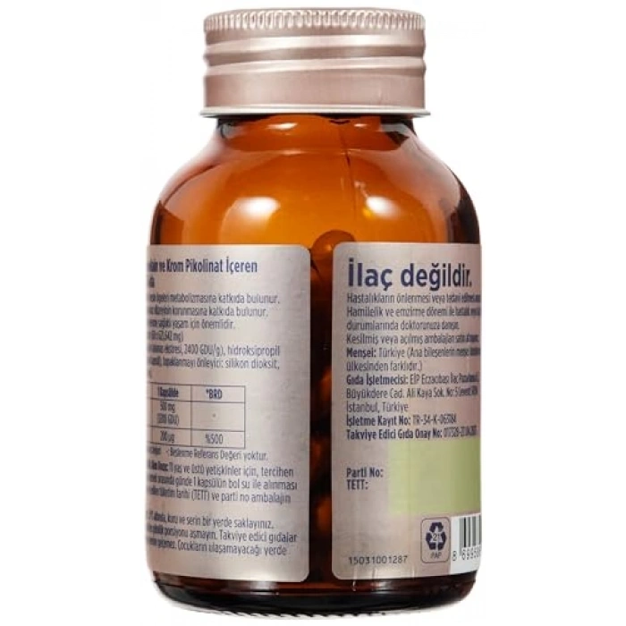 Bromelain ve Krom Pikolinat Desteği 60 Kapsül