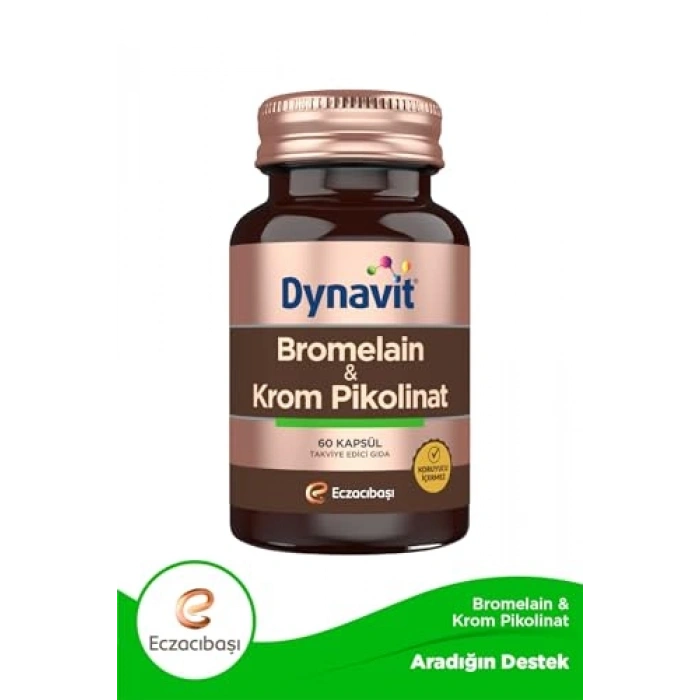 Bromelain ve Krom Pikolinat Desteği 60 Kapsül