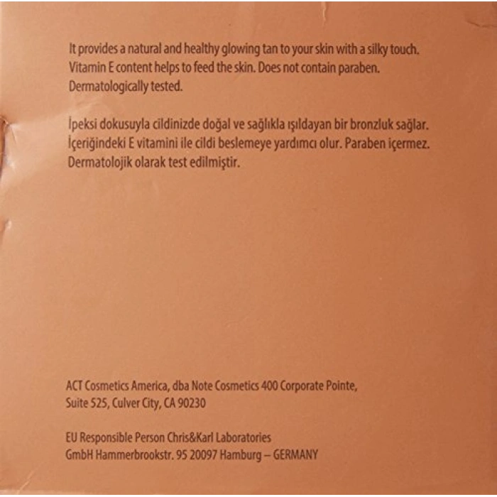 Bronzlaştırıcı Pudra 20, Doğal Görünüm