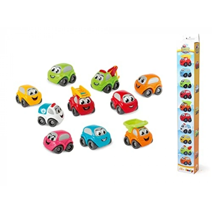 Bubble Araba Seti, 10 Adet Renkli Oyun Aracı