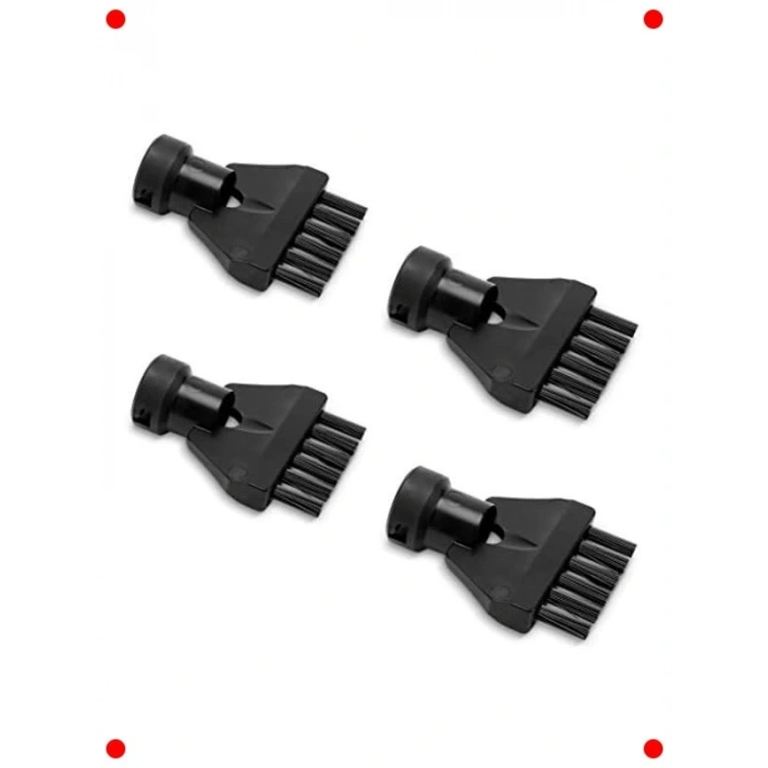 Buharlı Tezleyici Derz Fırça Seti (4 Adet, Siyah)