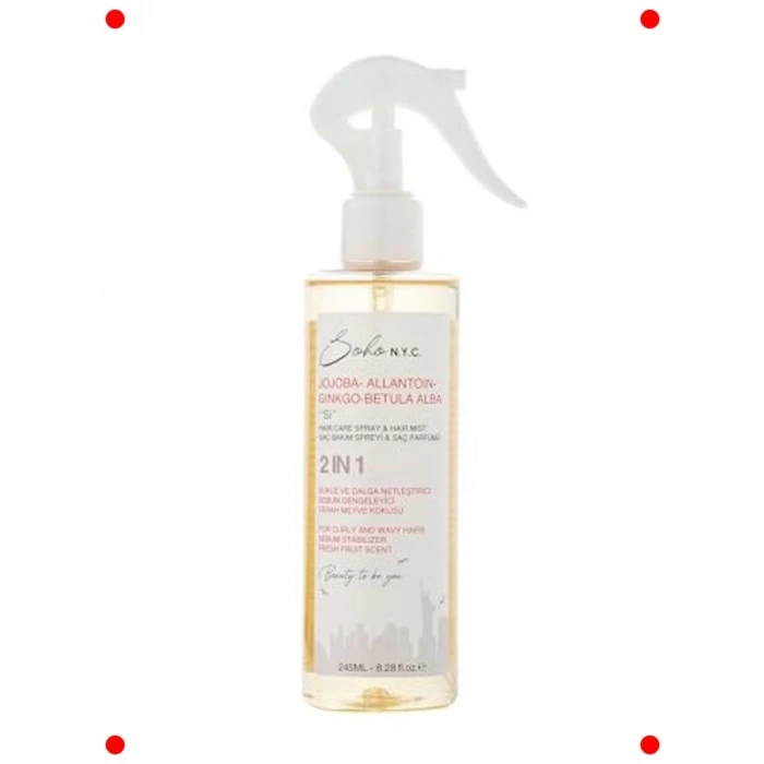 Bukleli Saçlar İçin Bakım Spreyi ve Saç Parfümü 245 ml