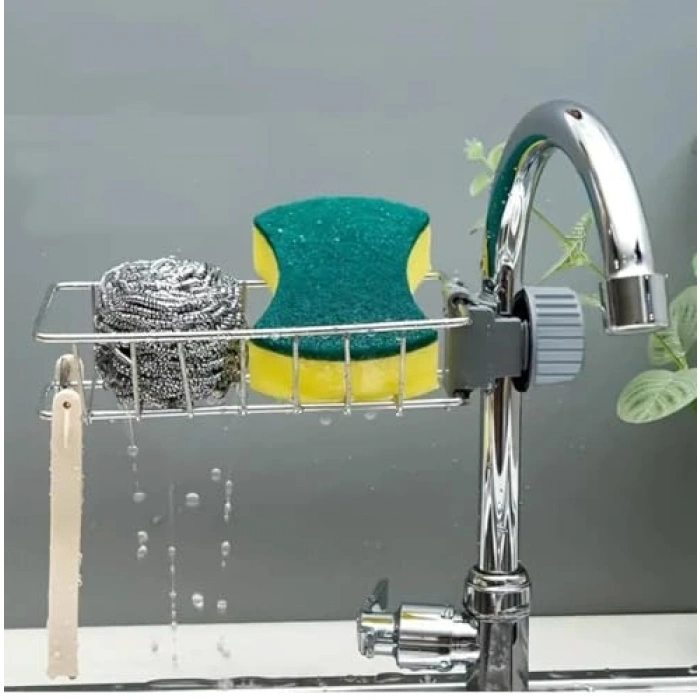 Bulaşık Süngeri Organizeri, Ayarlı Musluk Yanı