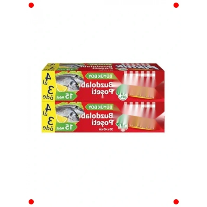 Büyük Boy Buzdolabı Piknik Poşeti - 15 Adet