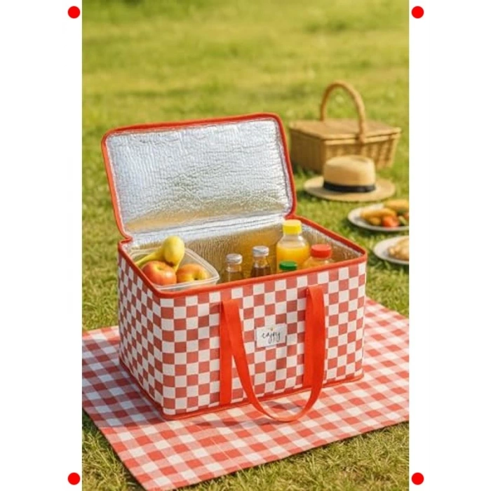 Büyük Boy Isı Yalıtımlı Termo Piknik Çantası - 15 Lt