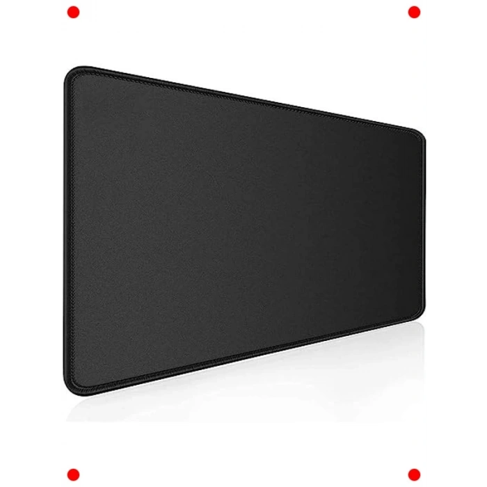Büyük Boy Kaymaz Oyuncu/Ofis Mouse Pad | 90x40cm Siyah