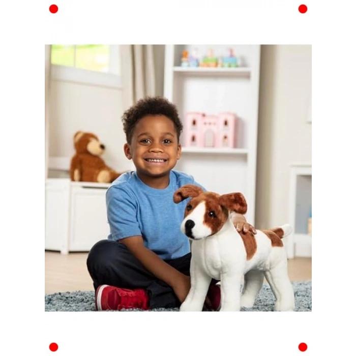 Büyük Boy Peluş Köpek Oyuncak, Jack Russell Terrier