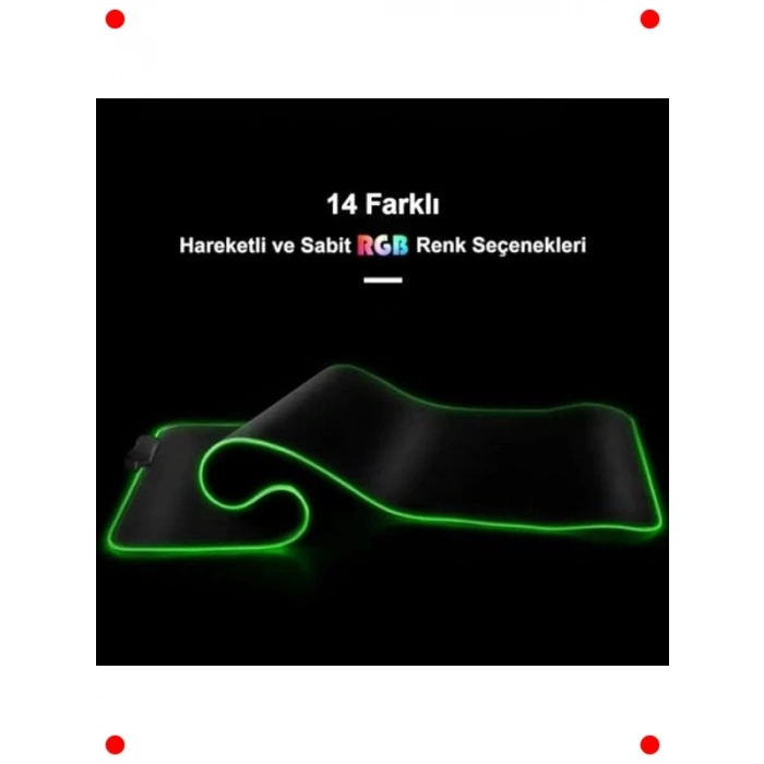 Büyük Boy RGB Oyuncu Mouse Pad - 80x30cm