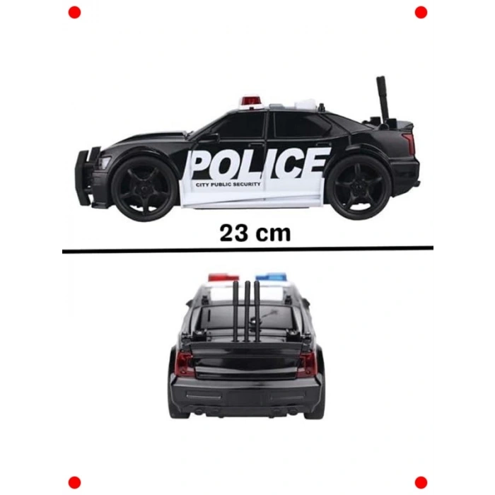 Büyük Boy Sürtmeli Polis Arabası Oyuncak