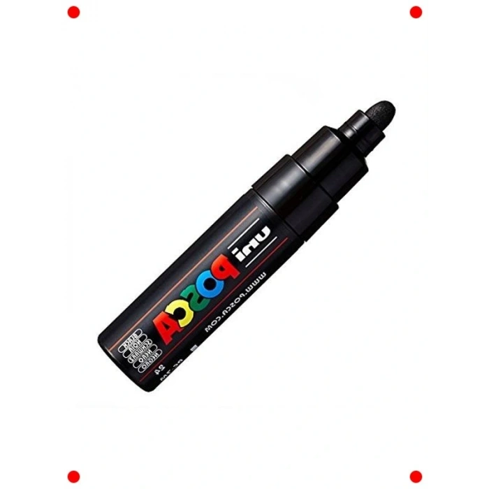 Büyük Uçlu Çok Amaçlı Sanat Markörü - Siyah