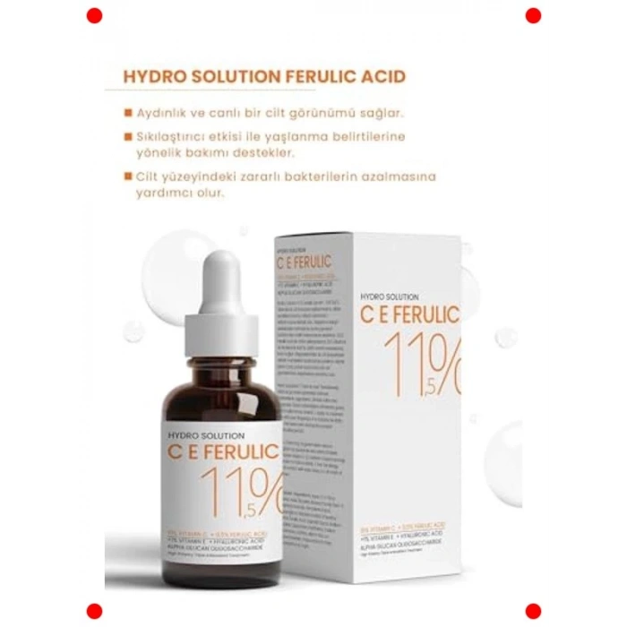 C ve Ferulik Asit Cilt Serumu 30 ml - Leke Karşıtı