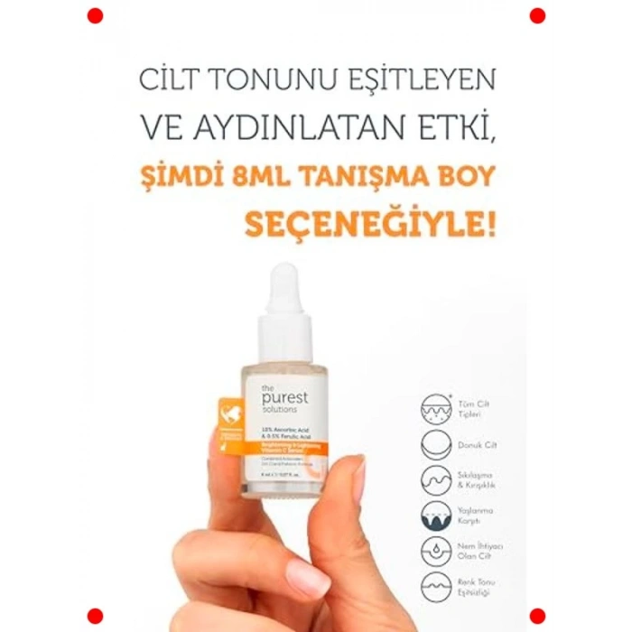 C Vitamini Aydınlatıcı ve Cilt Tonu Eşitleyici Serum 8ml