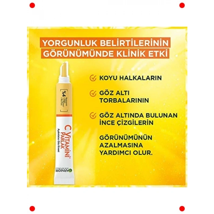 C Vitamini Parlak Aydınlatıcı Göz Kremi