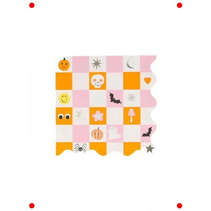 Cadılar Bayramı Karakterli Büyük Peçeteler (16 Adet)