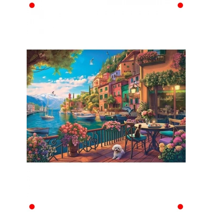 Cafe Como Temalı 700 Parça Puzzle