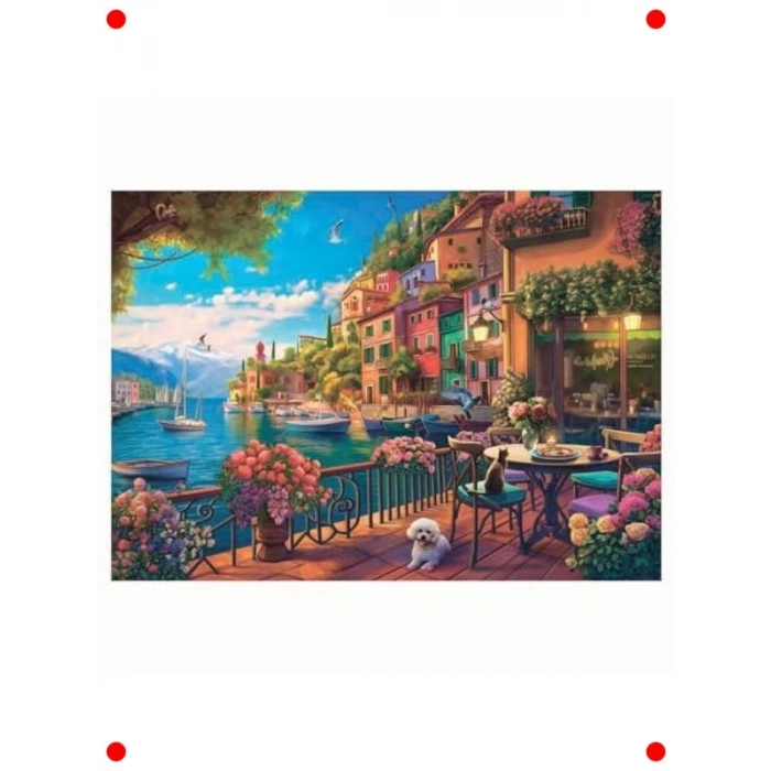 Cafe Como Temalı 700 Parça Puzzle