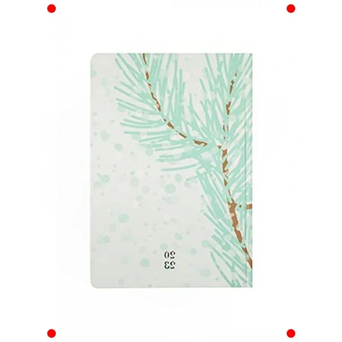 Çam Ağacı Desenli Haftalık Ajanda 2023 - 17x24 cm