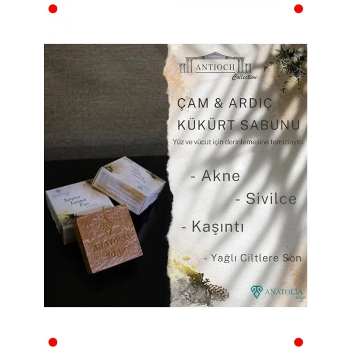 Çam Ardıç Kükürt Doğal Sabun - Egzama & Sivilceye Yönelik