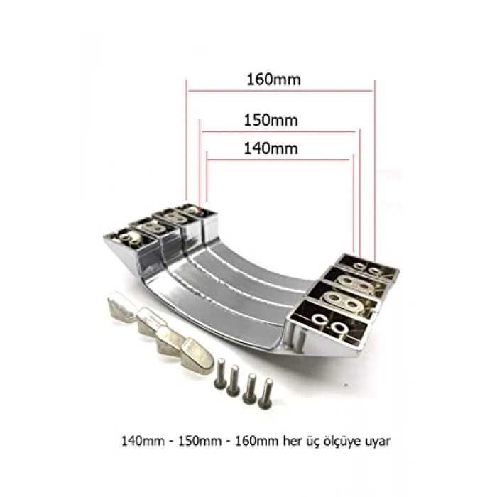 Cam Duşakabin Ay Kulp, 140mm, 150mm veya 160mm