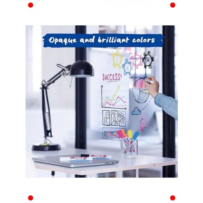 Cam Kalemi Seti, 6lı, Karışık Renkler, Yuvarlak Uç