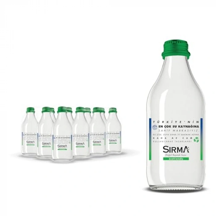 Cam şişe, 330 ml kapasiteli, çevre dostu tasarım