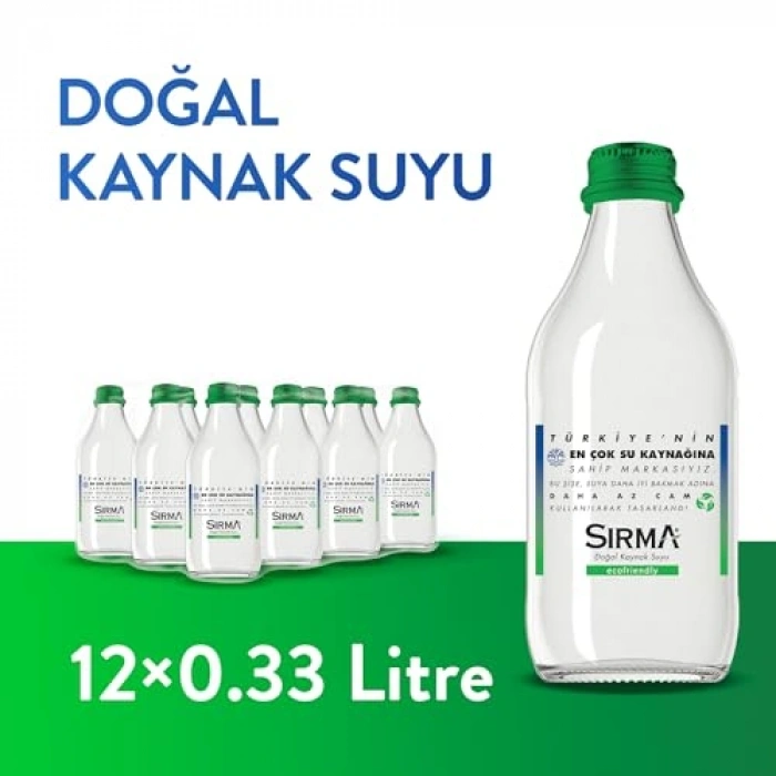 Cam şişe, 330 ml kapasiteli, çevre dostu tasarım