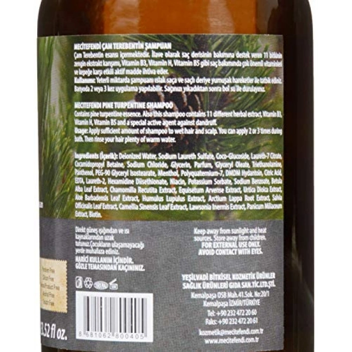 Çam Terebentin Özlü Şampuan 400 ml - Doğal Temizlik