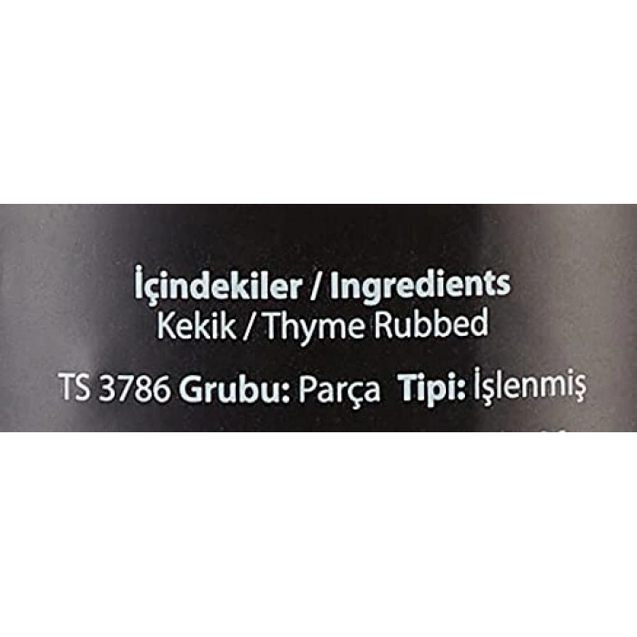 Cam Tuzluklu Kekik, 13 Gr, Mutfak İçin