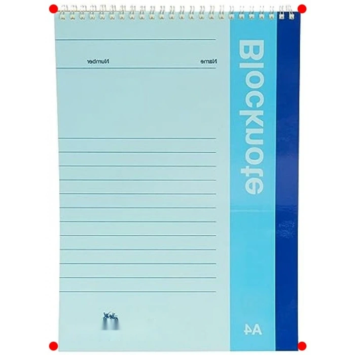 Canlı Renk A4 Çizgili Bloknot, 80 Yaprak