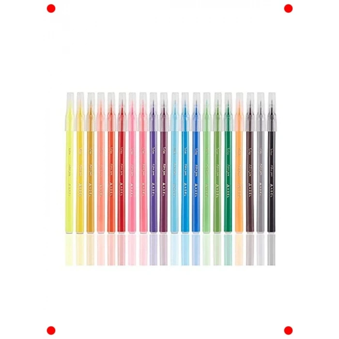 Canlı Renk Keçeli Kalem Seti (20 Adet)