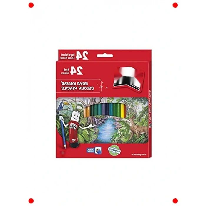 Canlı Renkler Kuru Boya Kalemi Seti - 24lü