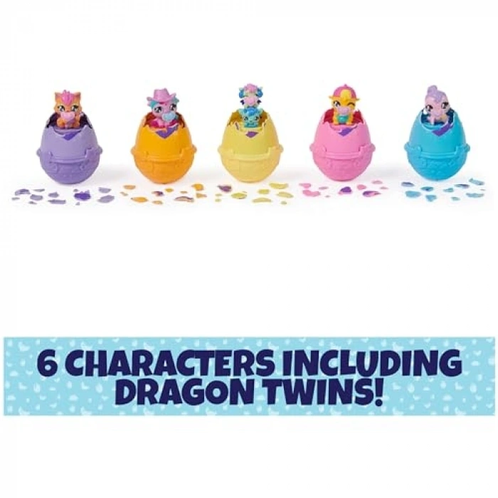 Canlı Yumurta Karton Oyuncak Seti, 6 Figür ve 11 Aksesuar