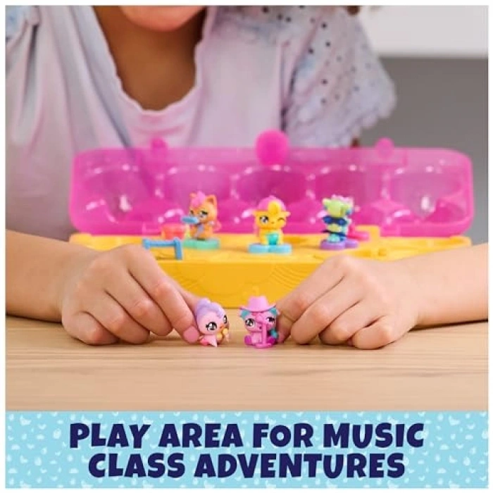 Canlı Yumurta Karton Oyuncak Seti, 6 Figür ve 11 Aksesuar