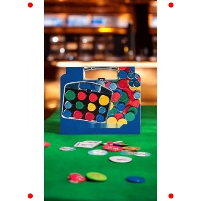 Çantalı 96 Adet Plastik Poker Fişi Seti