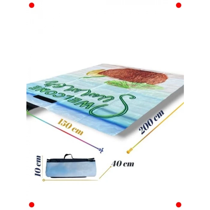 Çantalı Hafif Su Geçirmez Plaj & Kamp Matı