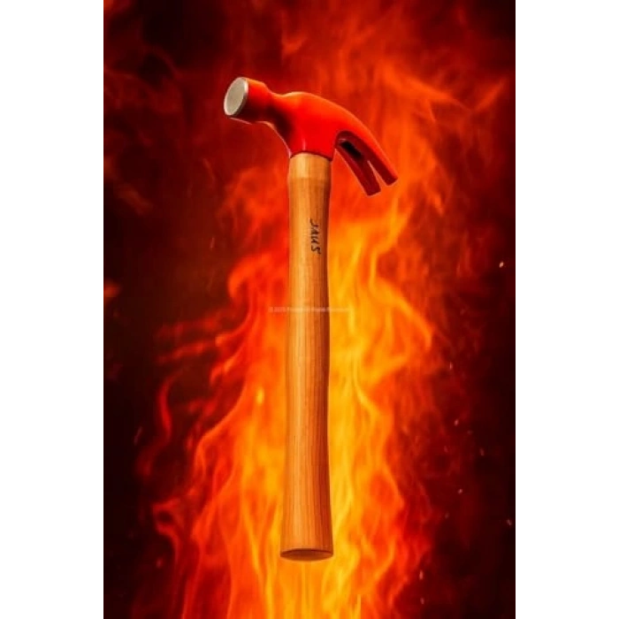 Çatal Çekiç, Dayanıklı Çelik Başlık, Ahşap Saplı