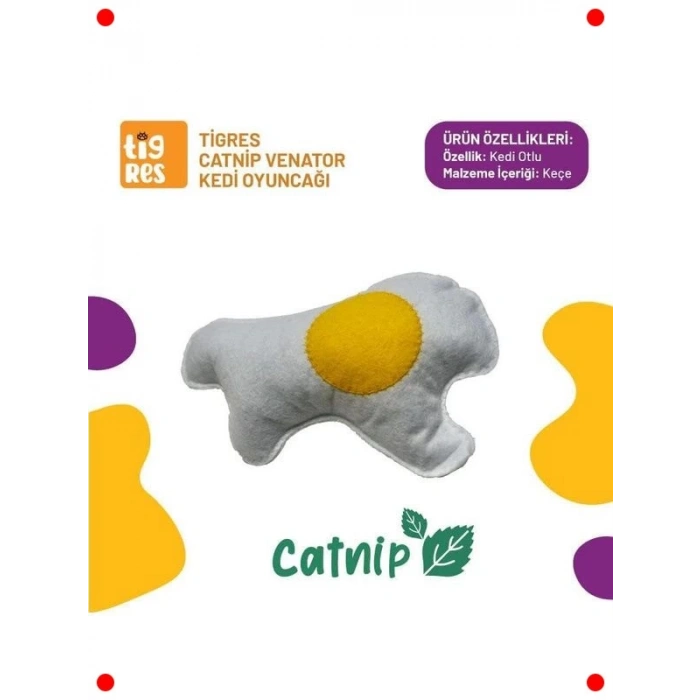 Catnipli Yumurta Şeklinde Kedi Oyuncağı