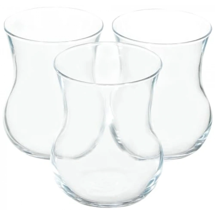 Çay Bardakları, 285 cc Kapasite ile 3lü Pencereli Kutuda