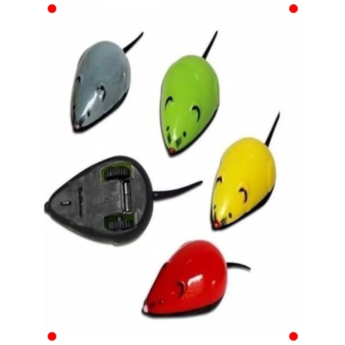 Çek Bırak Mekanizmalı Eğlenceli Kedi Oyuncak Faresi