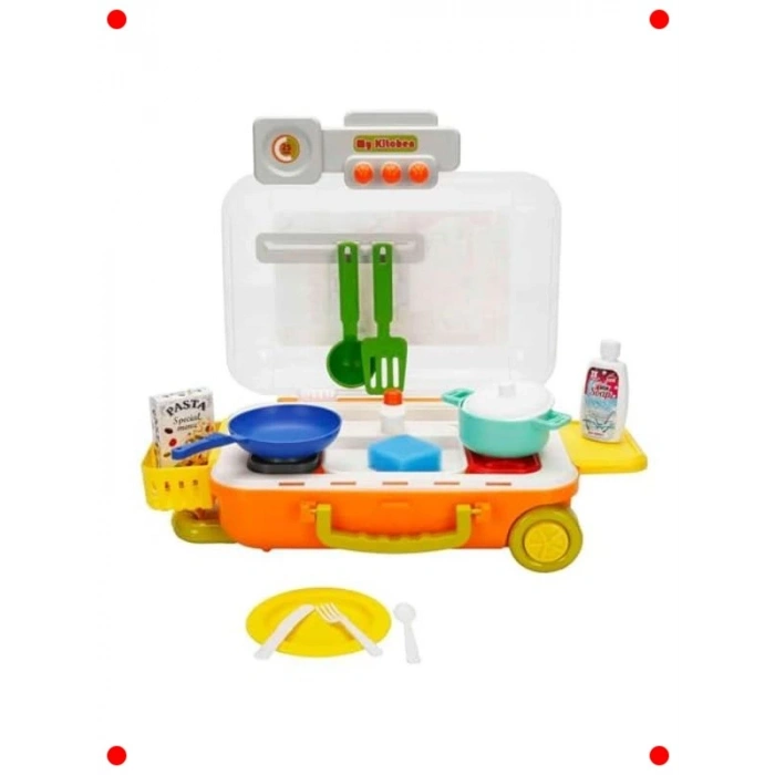 Çekçekli Bavul Mutfak Seti (24 Parça)