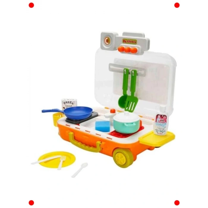 Çekçekli Bavul Mutfak Seti (24 Parça)