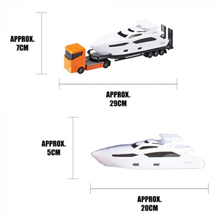 Çekici Tekneli Model Araç - Detaylı Tasarım