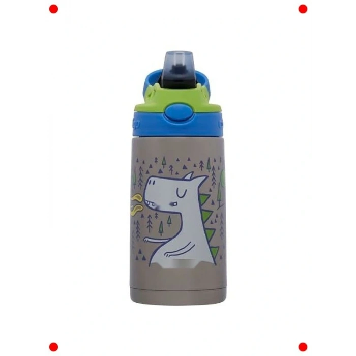 Çelik Çocuk Suluğu 380 ml - Ejderha Temalı