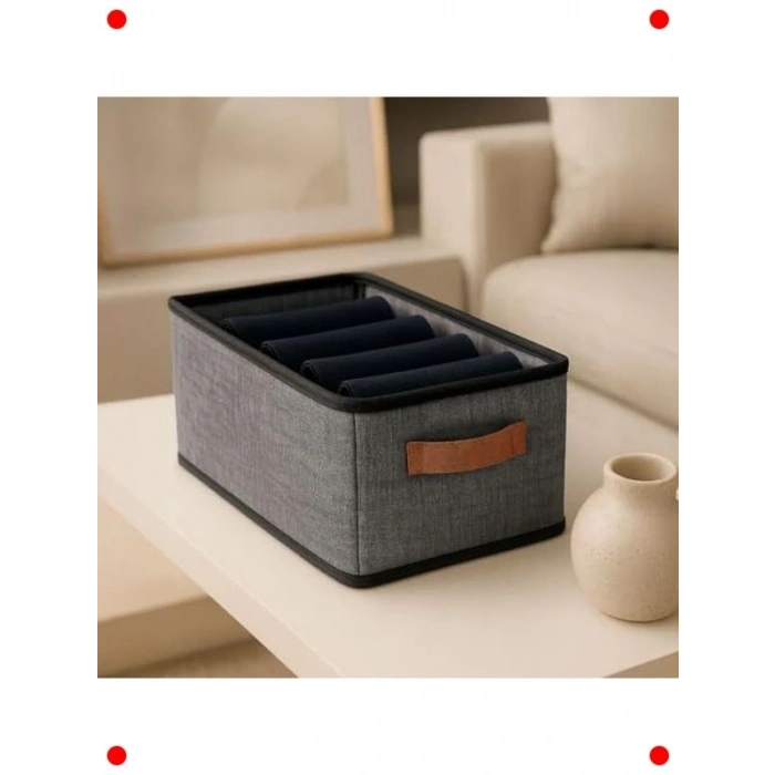 Çelik Destekli Katlanabilir Saklama Kutusu 45x25x20cm