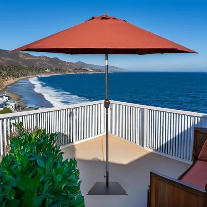 Çelik Levha Şemsiye Tabanı, 16,3 cm, Siyah